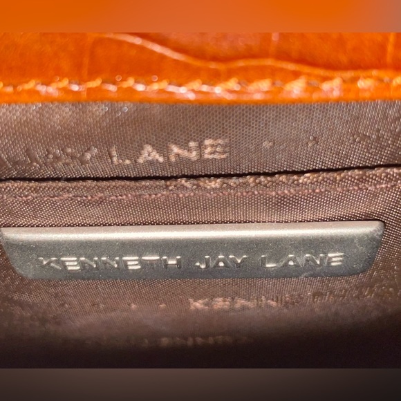 Kenneth Jay Lane Croco Embossed Purse - Picture 10 of 10
